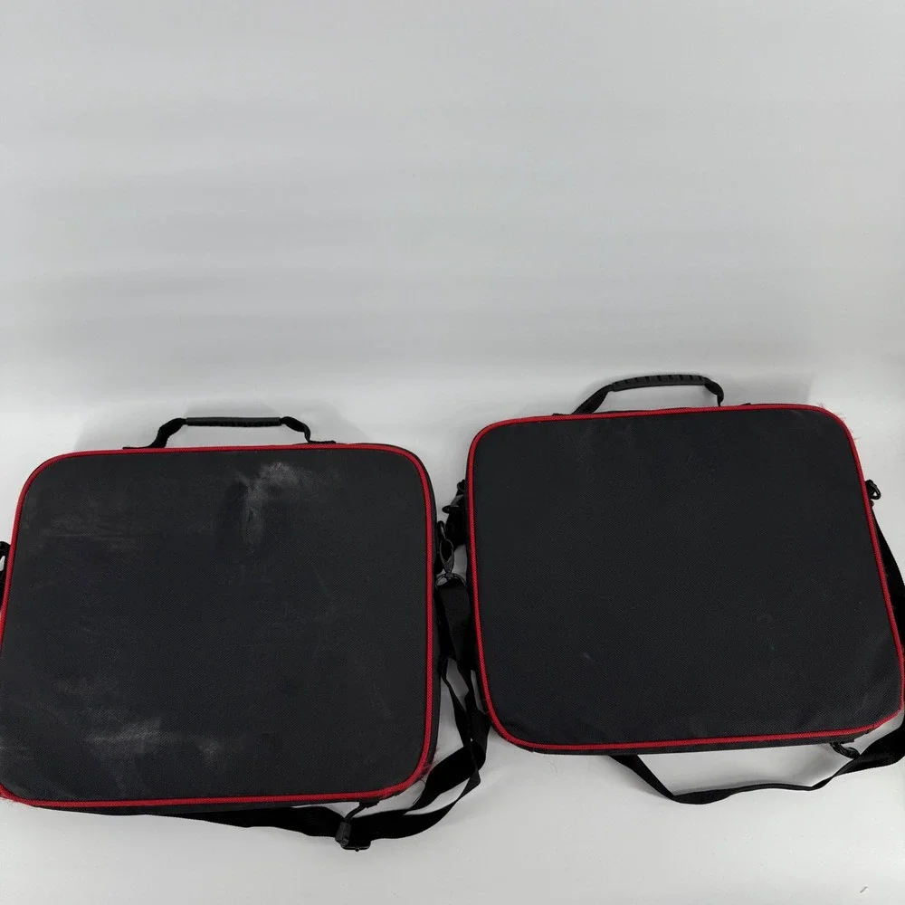 Vintage NASCAR Racing Red Black Stadium seats set of‎ 2